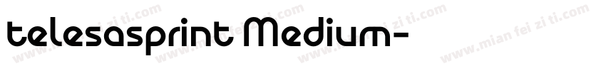 telesasprint Medium字体转换